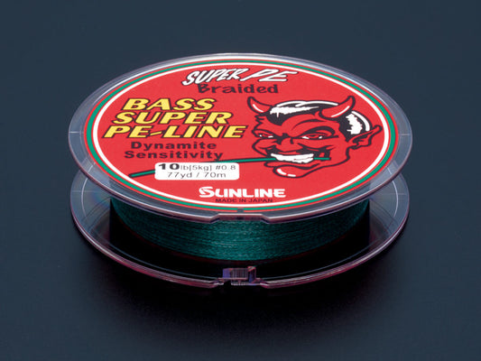 Sunline BASS SUPER PE Line 70m 77yds Stronge and Sensitive