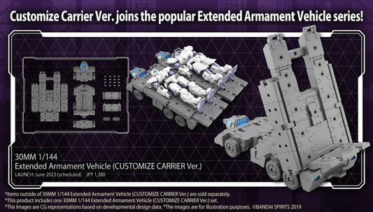 30MM 1/144 Extended Armament Vehicle (CUSTOMIZE CARRIER Ver.)