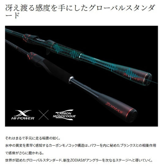 Shimano Zodias Fishing Rod Spinning & Baitcasting