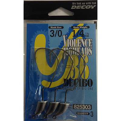 DECOY VJ-36 DECIBO Offset Weight Hook 4/pack