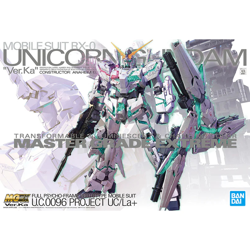 MGEX 1/100 UNICORN GUNDAM Ver.Ka Lighting Unit included