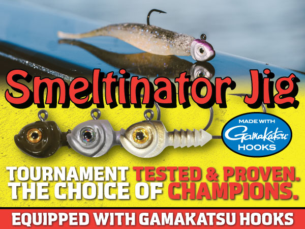 SMELTINATORĀ® JIG Hook (Mopping) 3/pack Gamakatsu Hook Jeff Gustafson Winning Bait