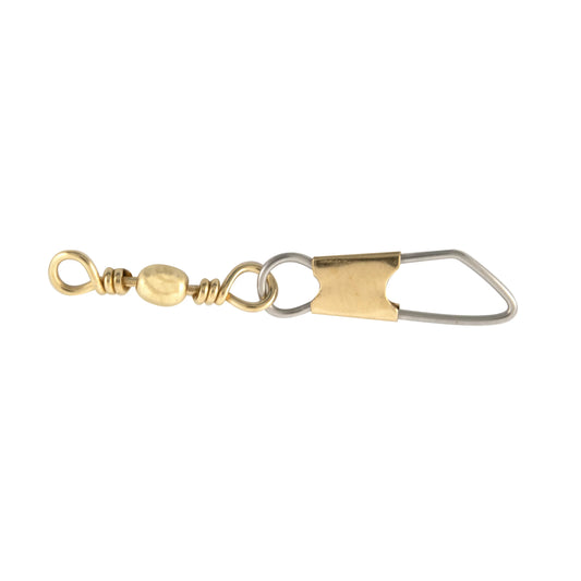 Hawk Grip Quality Brass Barrel Snap Swivels 12/pack