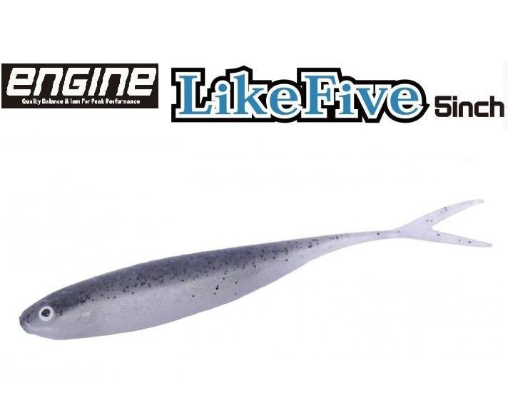 Engine Japan Like-Five 5'' 9.6g Middle Strolling & Fluke Rig 5/pack