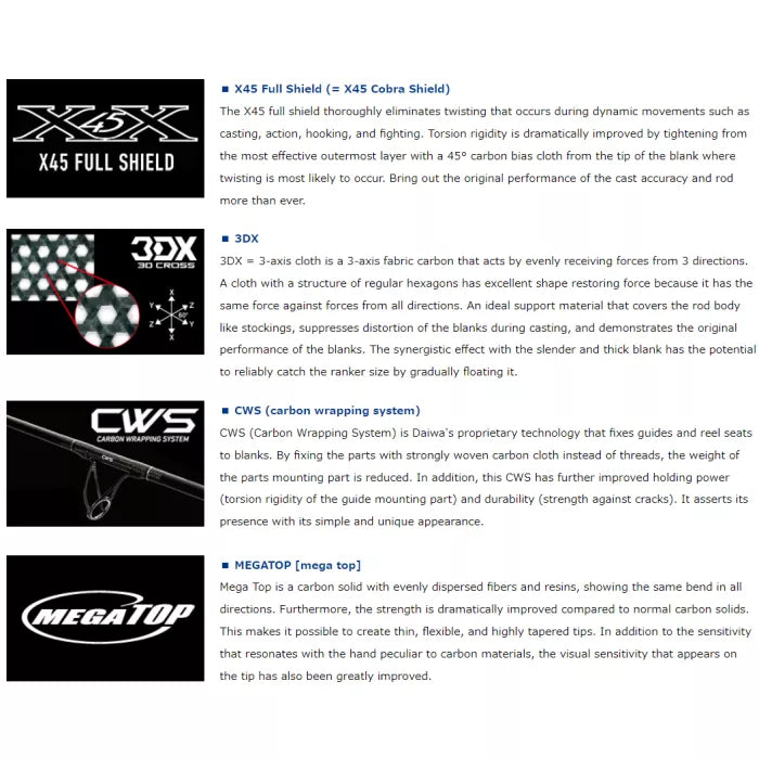Daiwa Steez Casting C68MH-SV Badger 68 (Made in Jp)