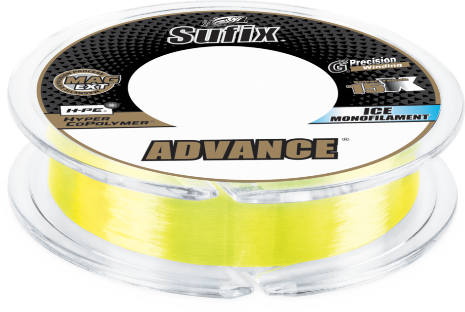 Suffix Advance® Ice Monofilament 100yd (Ice fishing Line)