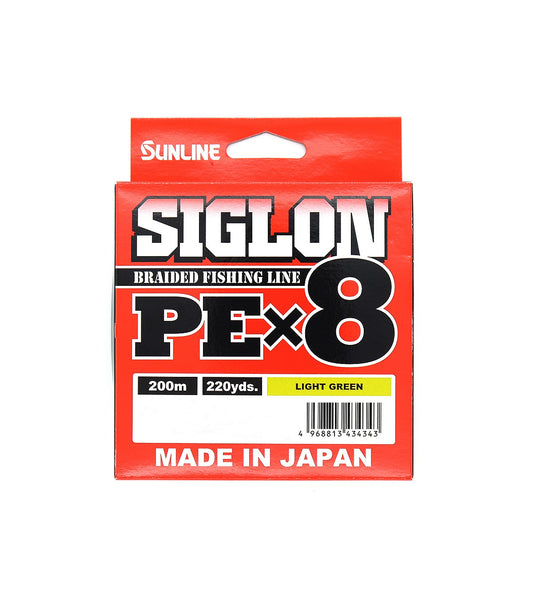 Sunline Siglon 200m 8 Braided PE Line Light Green Hi-Vision