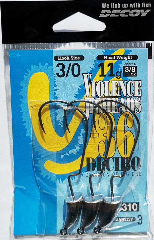 DECOY VJ-36 DECIBO Offset Weight Hook 4/pack