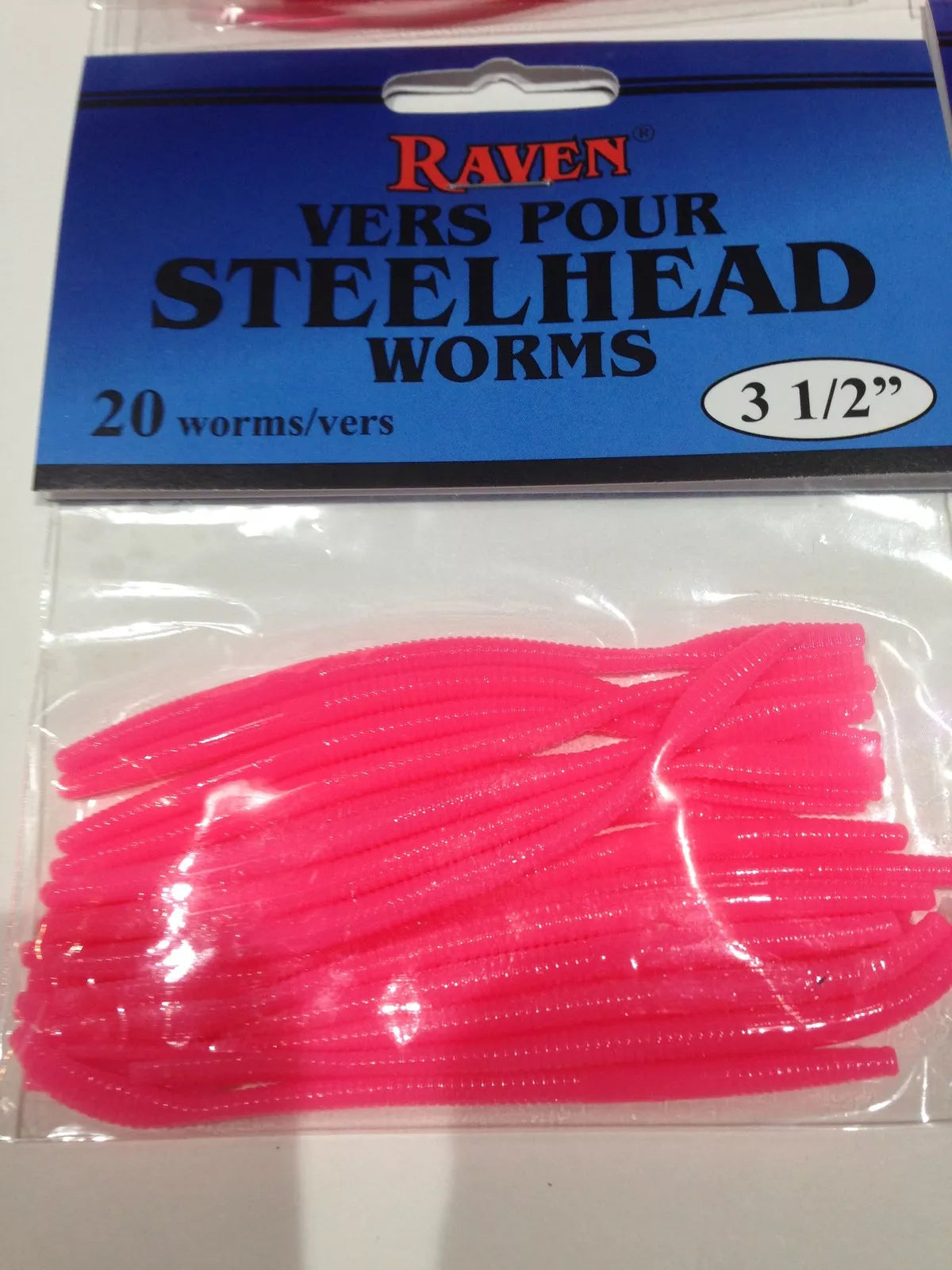 Raven Soft Worm 1/4" & 1/2"Baby Pink