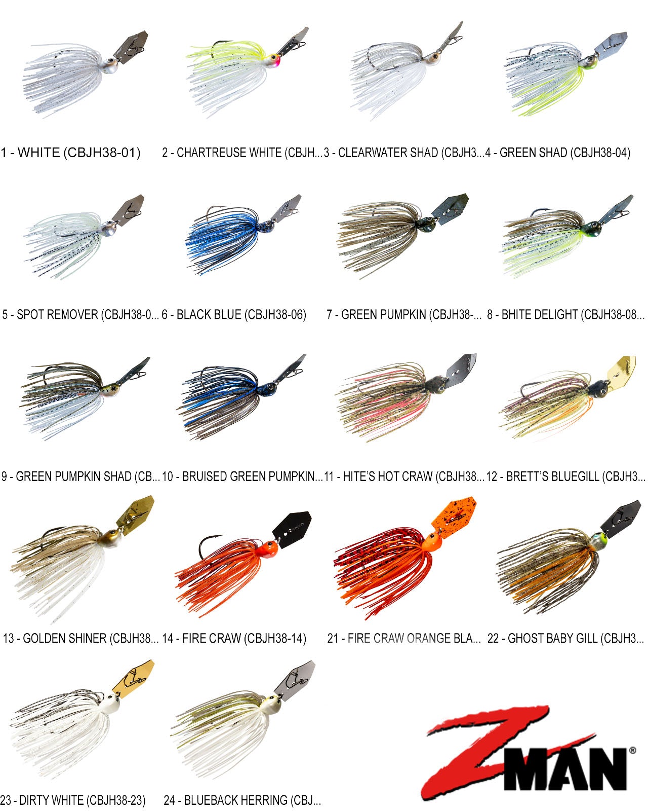 Z-Man Chatterbait Jackhammer Blade Gamakatsu Hook & Stealth Blade Decoy Hook 1/2 oz
