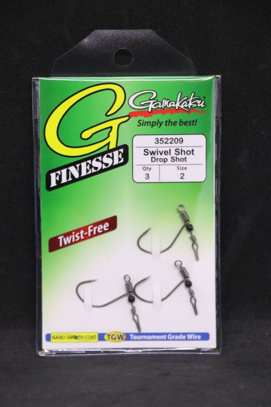 Gamakatsu G-Finesse Swivel Shot TGW Nano Coat Hook 3/pack Shin Fukae version (Dropshot Hook)