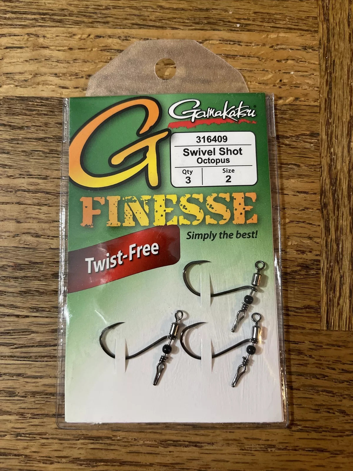 Gamakatsu G Finesse Swivel Shot TGW Nano Coat Hook 3/pack (Dropshot Hook)
