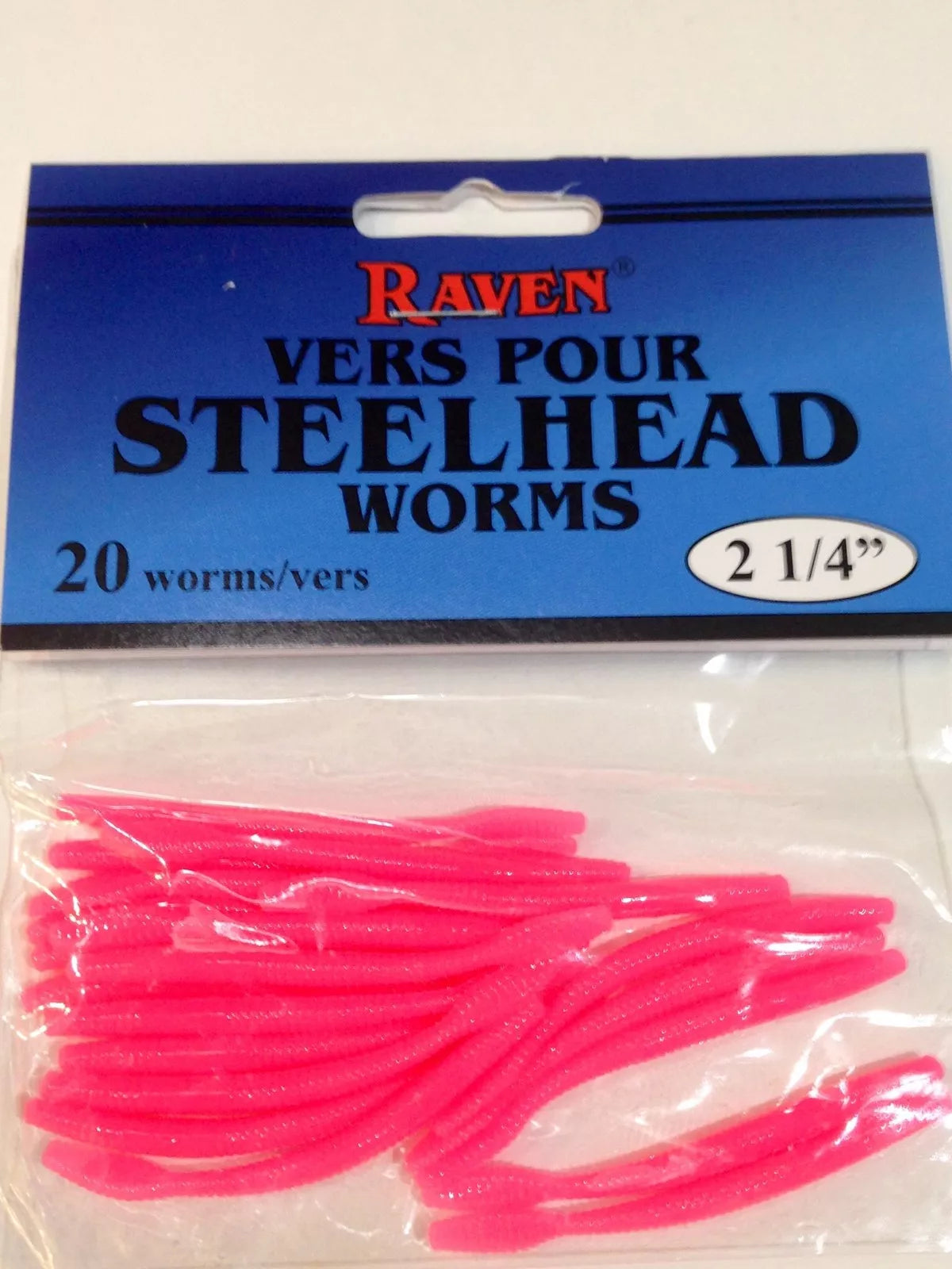 Raven Soft Worm 1/4" & 1/2"Baby Pink