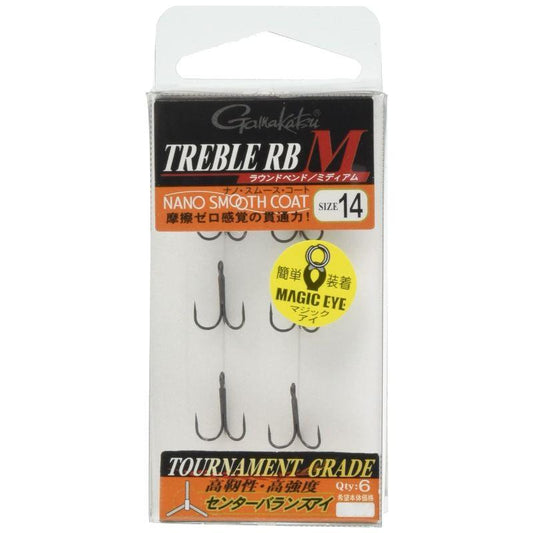 Gamakatsu Treble Hook RB-M Nano Coat 6/pack
