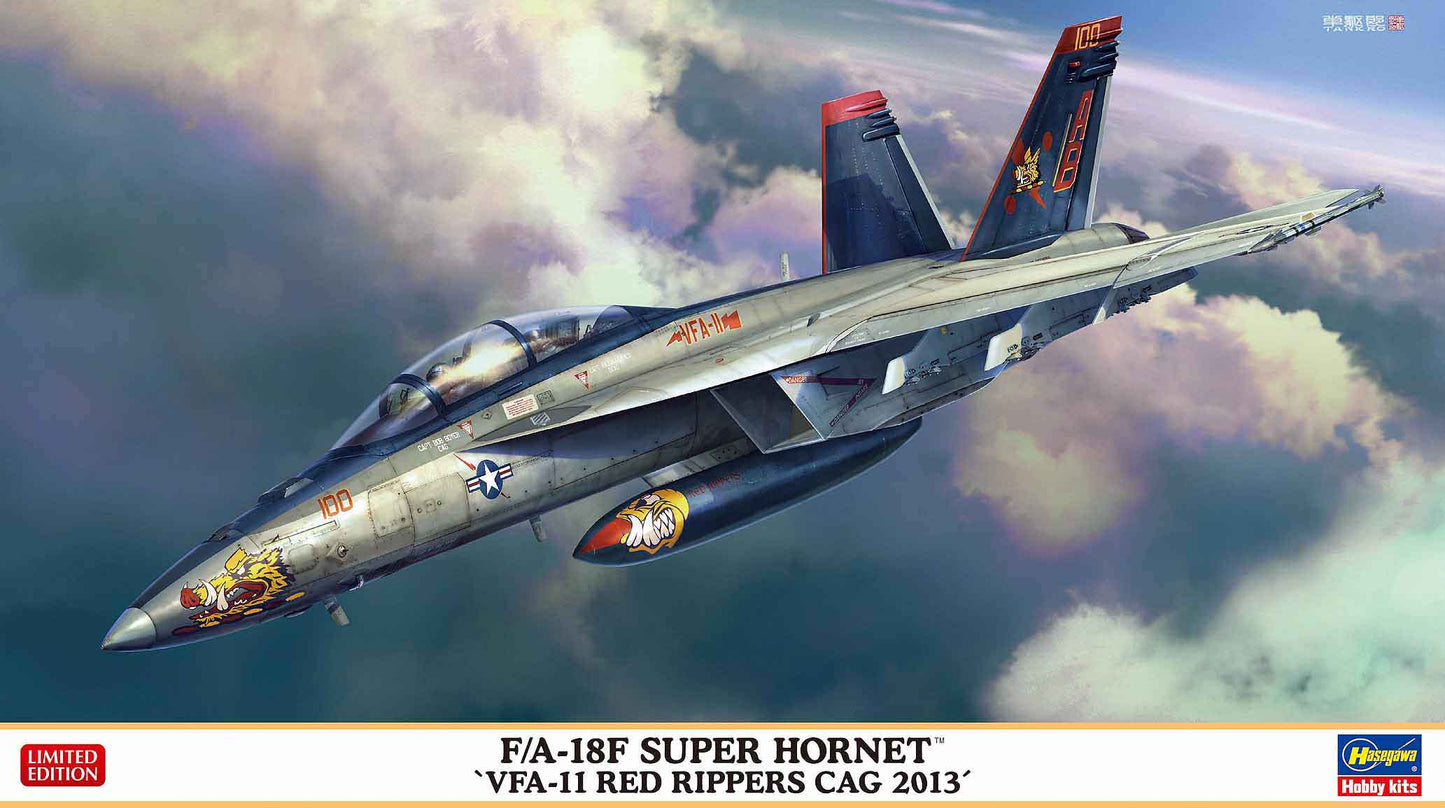 Hasegawa 1/72 F/A-18F Super Hornet 'VFA-11 Red Rippers Cag 2013'