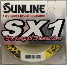 Sunline SX1 Braided 125 yds Hi Vis Yellow