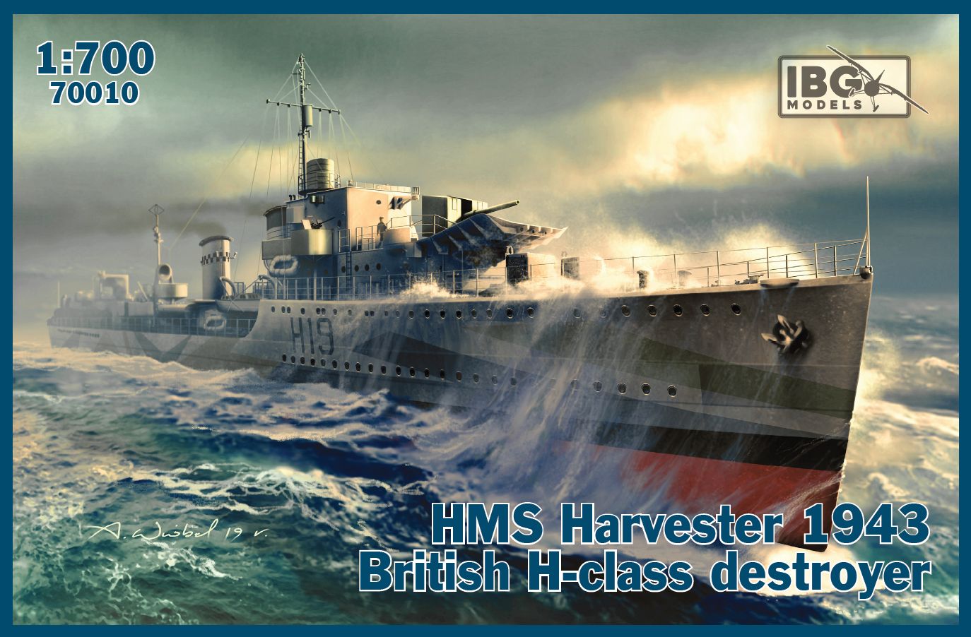 IBG Models 1/700 HMS Harvester 1943 British H-class destroyer