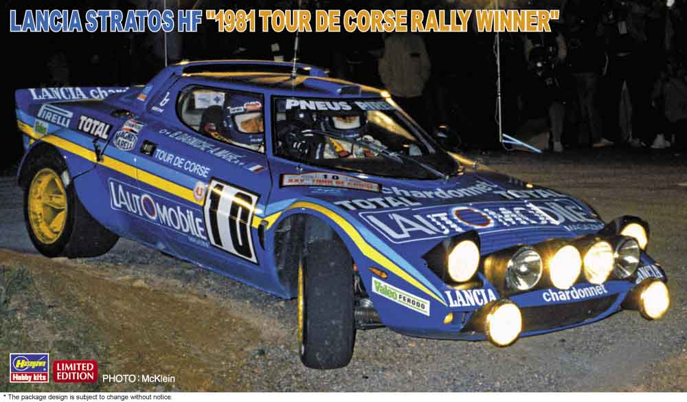 Hasegawa 1/24 Lancia Stratos HF '1981 Tour De Corse Rally Winner'