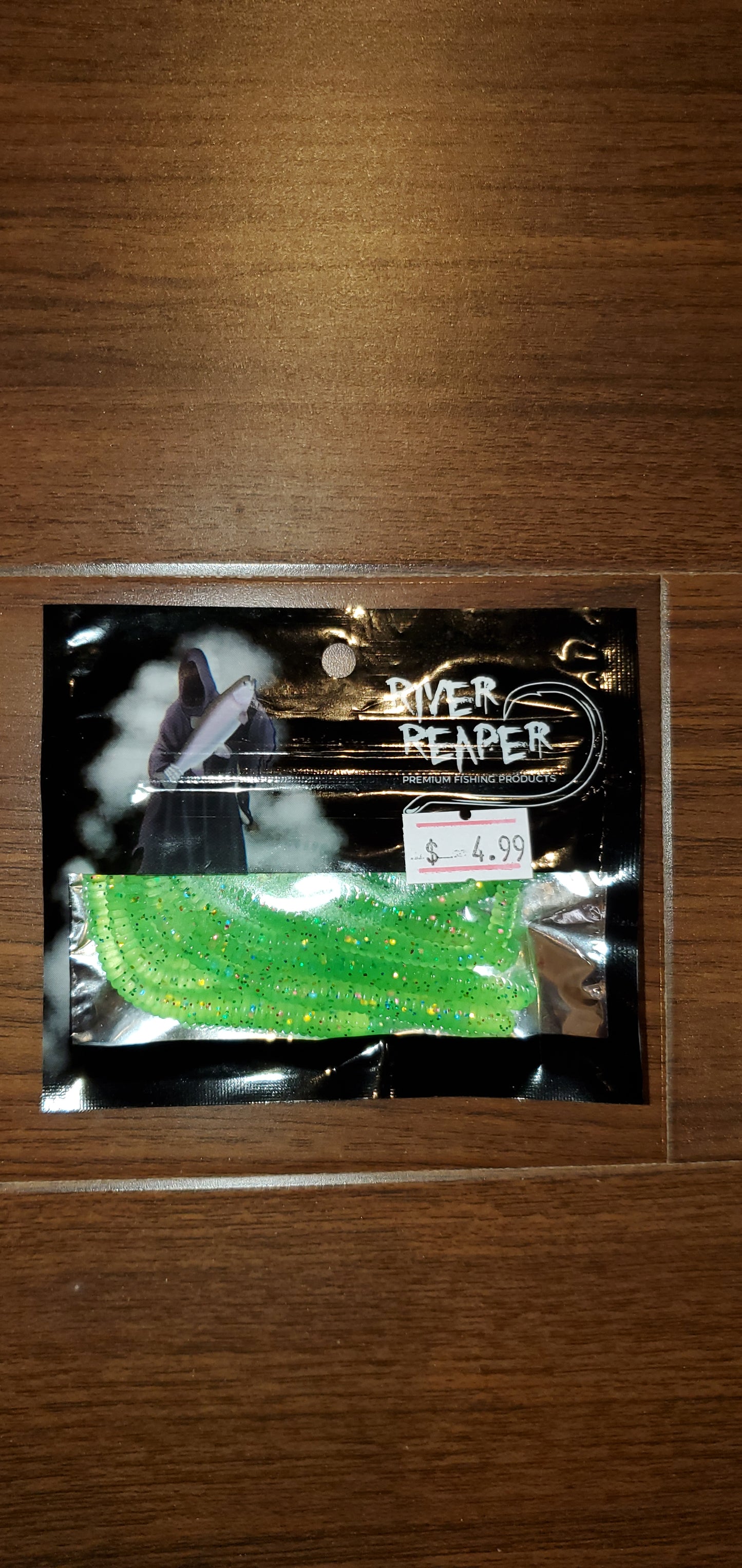 River Reaper Soft Worm Green