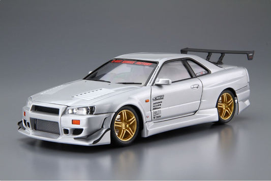Aoshima 1/24 Nissan C-West BNR34 Skyline GT-R '02
