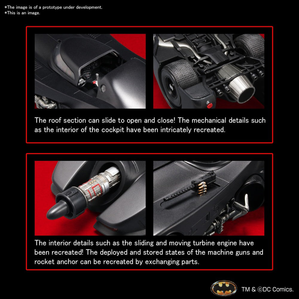Bandai DC Universe 1/35 Batmobile (Batman Ver.) Scale Model Kit