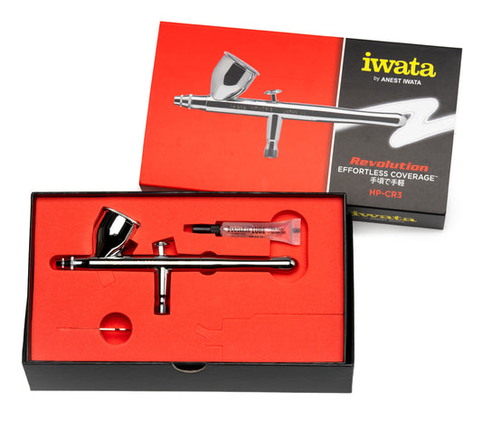 IWATA Revolution HP-CR3 Gravity Feed Dual Action Airbrush