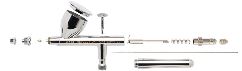 IWATA Revolution HP-CR3 Gravity Feed Dual Action Airbrush