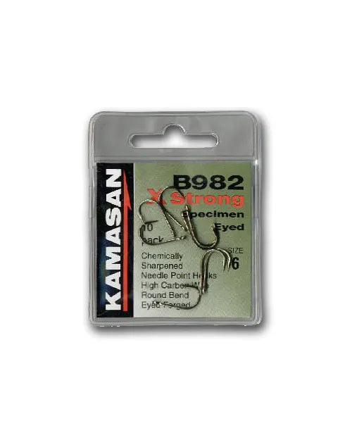 Kamasan X-Strong Hook B982 For large salmon and trout Available in sizes 4 โ 12