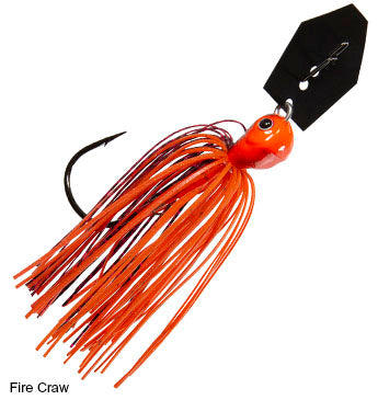 Z-Man Chatterbait Jackhammer Blade Gamakatsu Hook & Stealth Blade Decoy Hook 1/2 oz
