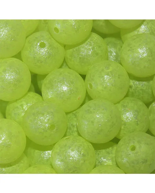 GlowBeadz Troutbeads Chartreuse (dealing with dirty water) 8mm 30/pack & 12mm 10/pack
