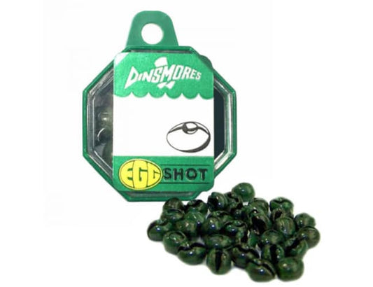 Dinsmores GREEN EGG ā Single Tin Splitshot Dispenser Made in England