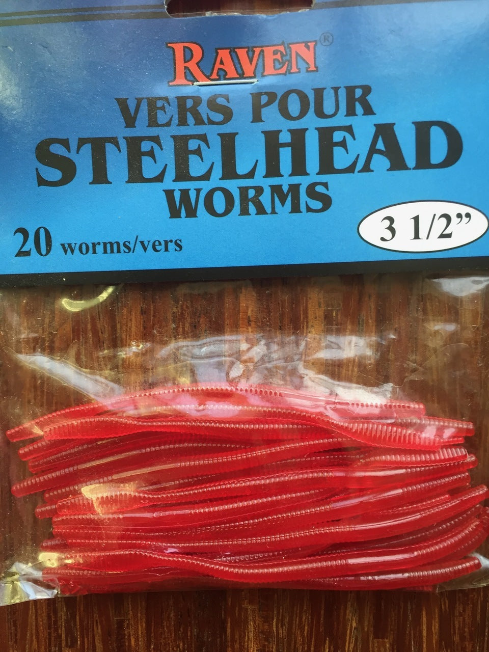 Raven Soft Worm 1/4" & 1/2" Red
