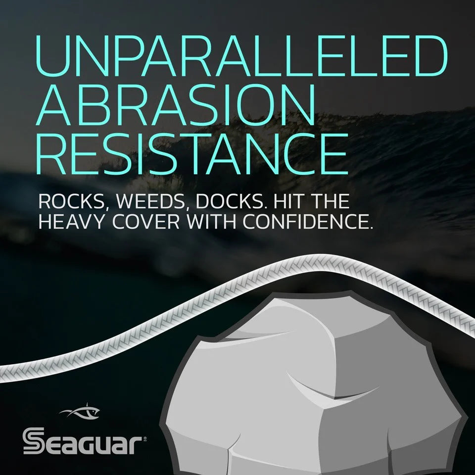 Seaguar Smackdown Braided Fishing Line 150 Yard (Hi-Vis Flash Green & Stealth gray) 15lb/20lb/30lb
