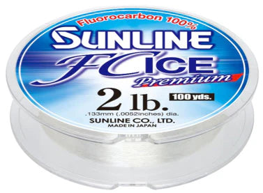 Sunline FC Ice Premium 100 yds 100% Fluorocarbon 5lb & 6lb