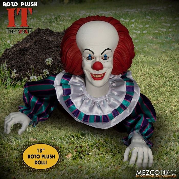 MDS DESIGNER SERIES / IT IT (1990): PENNYWISE 18INCH ROTO PLUSH DOLL
