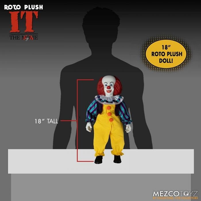 MDS DESIGNER SERIES / IT IT (1990): PENNYWISE 18INCH ROTO PLUSH DOLL