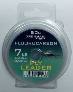 Drennan Fluorocarbon Leader Line 4lbs/5lbs/6lbs/7lbs/8lbs