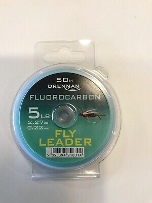 Drennan Fluorocarbon Leader Line 4lbs/5lbs/6lbs/7lbs/8lbs