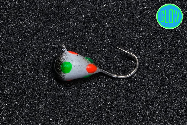 Tungsten 4 Anglers Tear Drop Ice Tungsten Jigs Made In Japan Hook 5/pack