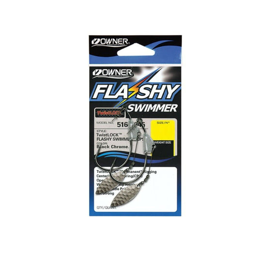 Owner Flashy Swimmer Willow Hook 2/pack