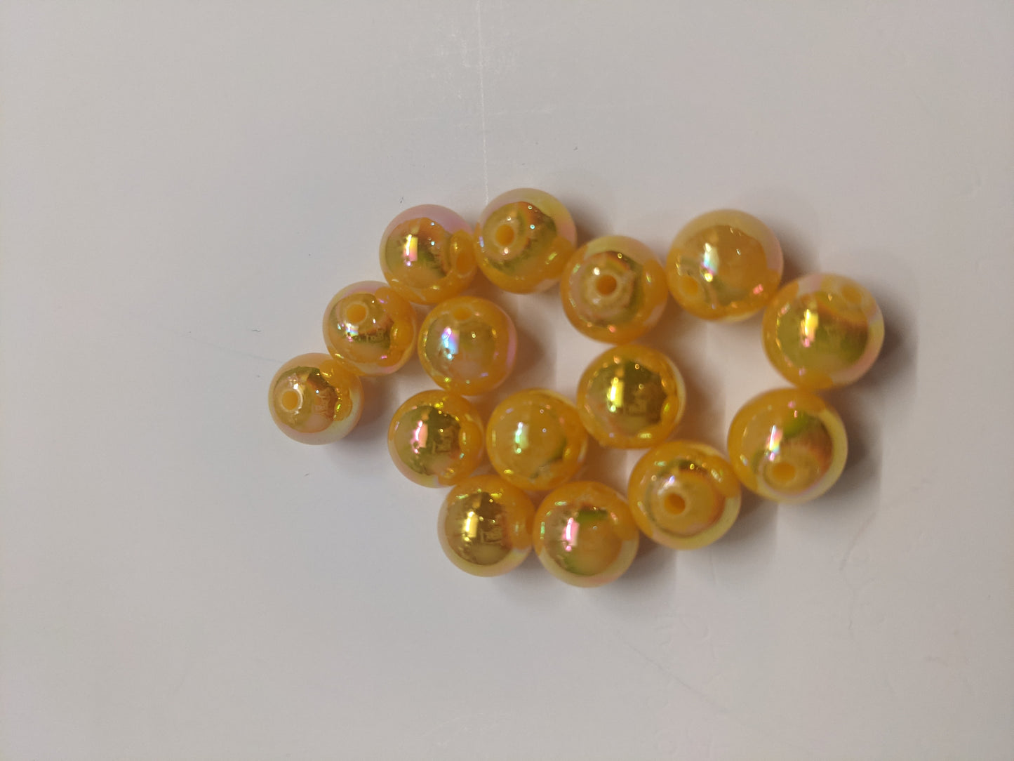 River Reaper Acrylic Beads 10mm Metallic Gold 15/pack