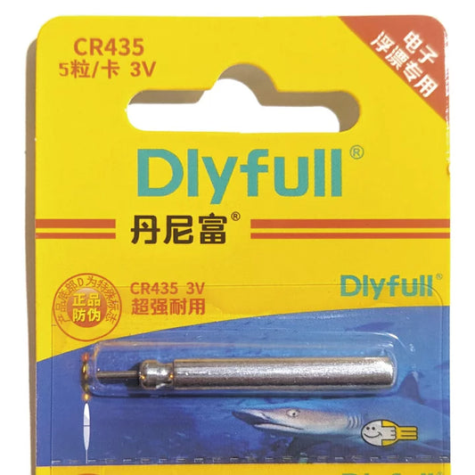 DlyFull Pin Battery CR435 for J-Smith float floats 1/pack *Authentic