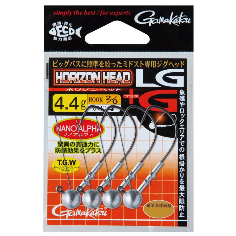 Gamakatsu Horizon Head LG+G 4/pack (Weedless Jighead)