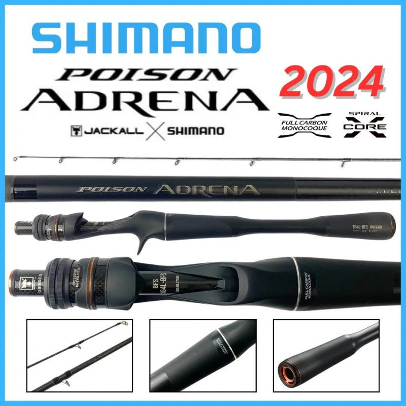 24 Shimano x Jackall Poison Adrena Baitcasting Rod