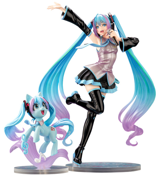 Kotobukiya 1/7 Hatsune Miku Feat. My Little Pony Bishoujo Statue, Pre-Painted PVC Statue