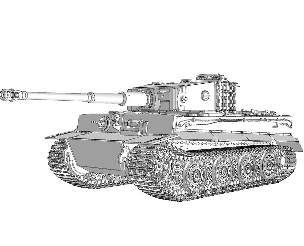 Das Werk 1/35 PzKpfwg.VI Tiger I late (Sd.Kfz.181)