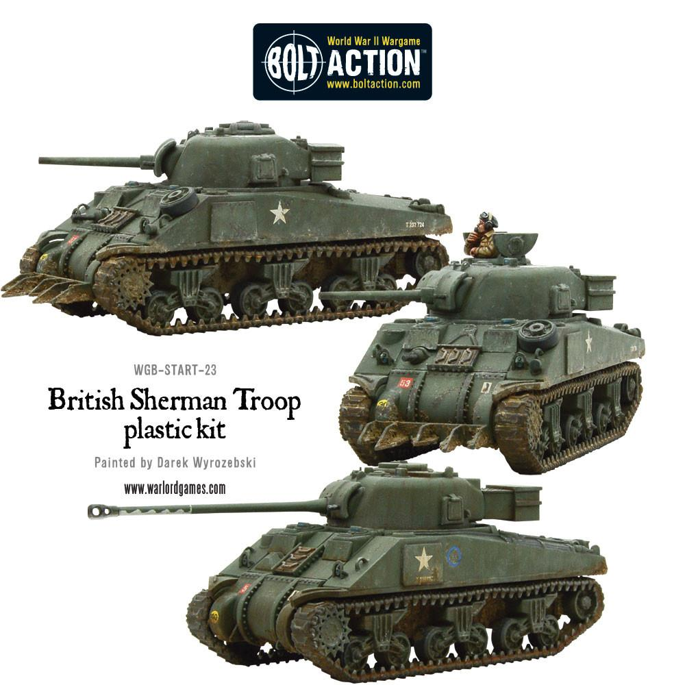 Bolt Action Sherman Tank Troop