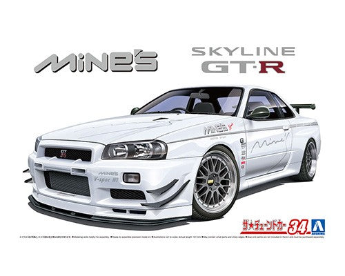 Aoshima 1/24 Nissan Mine's BNR34 Skyline GT-R '02