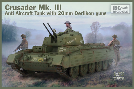 IBG Models 1/72 Crusader Mk. III Anti Aircraft Tank with 20mm Oerlikon Guns