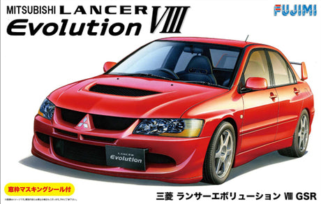 Fujimi 1/24 Mitsubishi Lancer Evolution VII GSR with Window Frame Masking